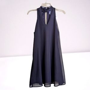 Lots Of Love By Speechless Dress Trapeze Black Chiffon Halter Cut-out Small